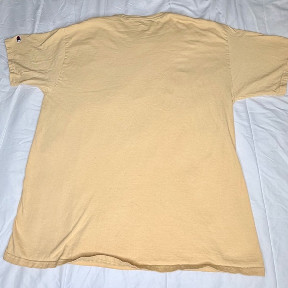 Champion UCF Knights Men's T-Shirt Gold/Tan Screen Print Logo Size Large - Picture 5 of 7